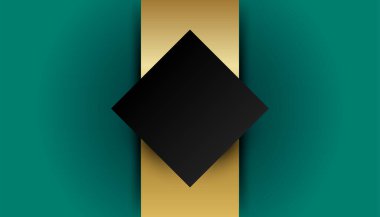 Modern, basit, koyu yeşil, siyah, soyut arka plan. Kartvizit, sunum arkaplanı, kitapçık, broşür, sertifika, şablon, arkaplan ve pankart tasarımı