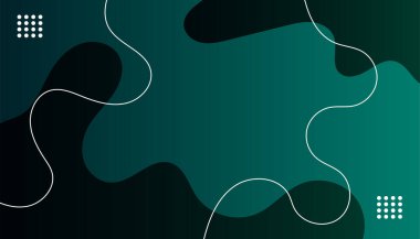 Modern basit üç boyutlu koyu yeşil soyut arkaplan. Kartvizit, sunum arkaplanı, kitapçık, broşür, sertifika, şablon, arkaplan ve pankart tasarımı