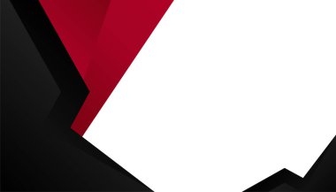 Modern basit 3D kırmızı siyah soyut arkaplan. Kartvizit, sunum arkaplanı, kitapçık, broşür, sertifika, şablon, arkaplan ve pankart tasarımı