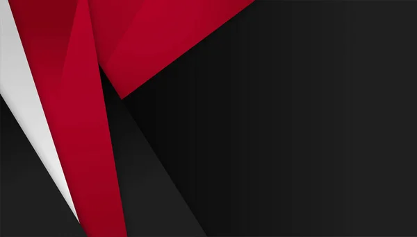 Moderne Einfache Rot Schwarz Abstrakten Hintergrund Design Für Visitenkarte Präsentationshintergrund — Stockvektor