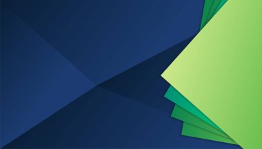 Modern basit 3D renkli mavi yeşil soyut arkaplan. Kartvizit, sunum arkaplanı, kitapçık, broşür, sertifika, şablon, arkaplan ve pankart tasarımı