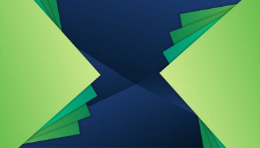 Modern basit 3D renkli mavi yeşil soyut arkaplan. Kartvizit, sunum arkaplanı, kitapçık, broşür, sertifika, şablon, arkaplan ve pankart tasarımı