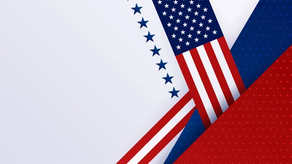 異なる要素を持つ独立した日のセットアメリカの赤と青のデザインの背景 — ストックベクタ