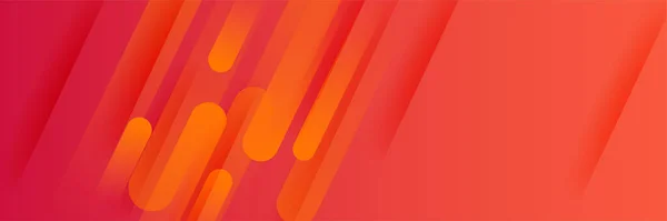 Gradiente Abstracto Naranja Colorido Memphis Amplio Fondo Diseño Banner Fondo — Archivo Imágenes Vectoriales