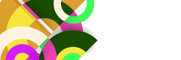 Toon Abstracte Kleurrijke Memphis Brede Banner Design Achtergrond Abstract Kleurrijke — Stockvector