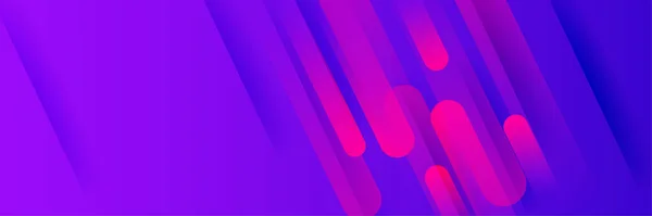 Градиент Bstract Фиолетовый Красочный Мемфис Широкий Баннер Дизайн Фона Абстрактно — стоковый вектор
