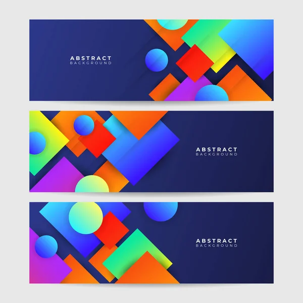 Moderní Trendy Abstraktní Barevné Banner Pozadí Design Pro Šablonu Obchod — Stockový vektor