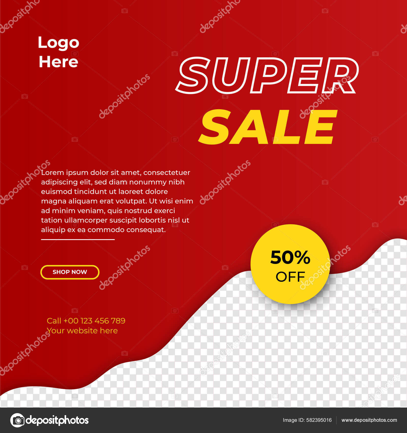 Discount Offer on Clothes for All Sizes Online Flyer Template
