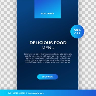 Modern evrensel sosyal medya şablonu. Reklamlar için internet afişi, ilan veya poster satışa sunuluyor. Seyahat, iş, yemek menüsü, moda, yaratıcı dijital ajans tasarımı.