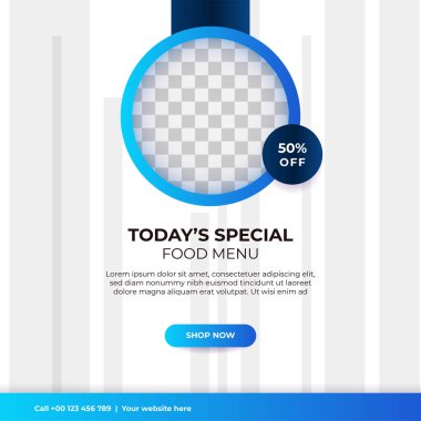 Modern evrensel sosyal medya şablonu. Reklamlar için internet afişi, ilan veya poster satışa sunuluyor. Seyahat, iş, yemek menüsü, moda, yaratıcı dijital ajans tasarımı.