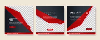 Modern evrensel sosyal medya şablonu. Reklamlar için internet afişi, ilan veya poster satışa sunuluyor. Seyahat, iş, yemek menüsü, moda, yaratıcı dijital ajans tasarımı.