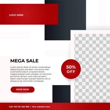 Modern evrensel sosyal medya şablonu. Reklamlar için internet afişi, ilan veya poster satışa sunuluyor. Seyahat, iş, yemek menüsü, moda, yaratıcı dijital ajans tasarımı.