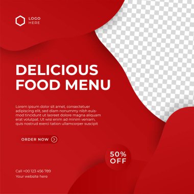 Modern evrensel sosyal medya şablonu. Reklamlar için internet afişi, ilan veya poster satışa sunuluyor. Seyahat, iş, yemek menüsü, moda, yaratıcı dijital ajans tasarımı.