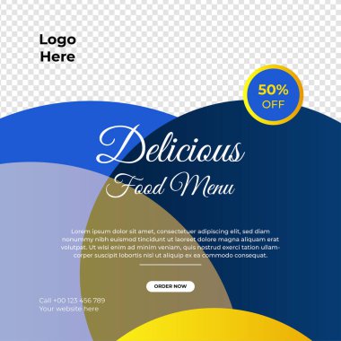 Modern evrensel sosyal medya şablonu. Reklamlar için internet afişi, ilan veya poster satışa sunuluyor. Seyahat, iş, yemek menüsü, moda, yaratıcı dijital ajans tasarımı.