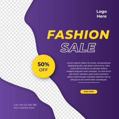 Modern evrensel sosyal medya şablonu. Reklamlar için internet afişi, ilan veya poster satışa sunuluyor. Seyahat, iş, yemek menüsü, moda, yaratıcı dijital ajans tasarımı.