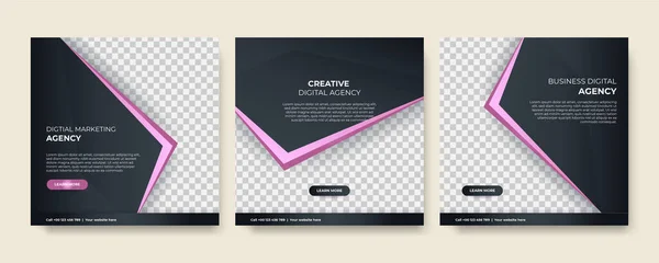 Moderne Universele Social Media Post Template Web Banner Flyer Poster — Stockvector