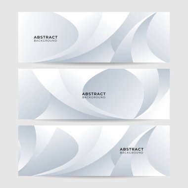 Vektör soyut grafik tasarım pankart şablonu. Beyaz soyut afiş arkaplanı