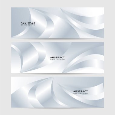 Vektör soyut grafik tasarım pankart şablonu. Beyaz soyut afiş arkaplanı