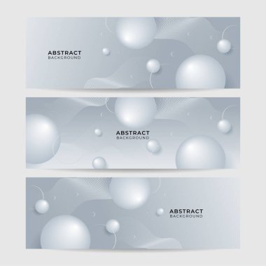 Vektör soyut grafik tasarım pankart şablonu. Beyaz soyut afiş arkaplanı