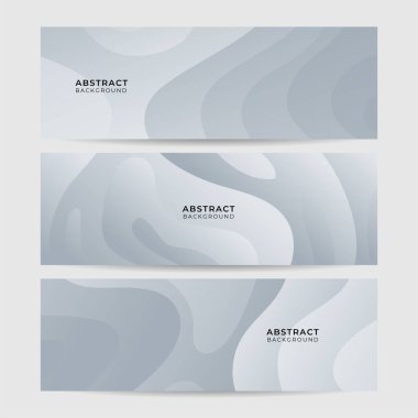 Vektör soyut grafik tasarım pankart şablonu. Beyaz soyut afiş arkaplanı