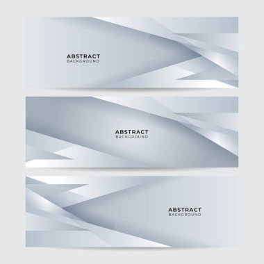 Vektör soyut grafik tasarım pankart şablonu. Beyaz soyut afiş arkaplanı