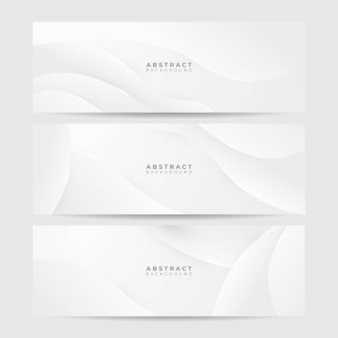 Vektör soyut grafik tasarım pankart şablonu. Beyaz soyut afiş arkaplanı