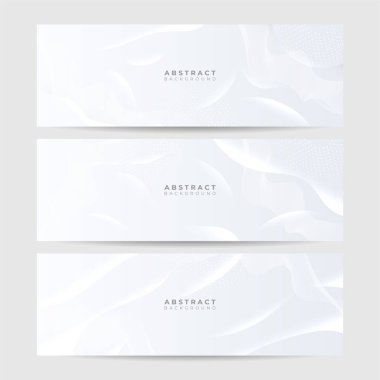 Vektör soyut grafik tasarım pankart şablonu. Beyaz soyut afiş arkaplanı