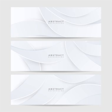 Vektör soyut grafik tasarım pankart şablonu. Beyaz soyut afiş arkaplanı