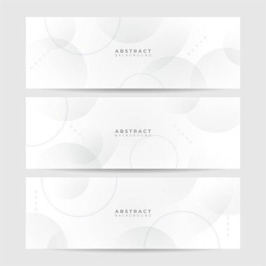 Vektör soyut grafik tasarım pankart şablonu. Beyaz soyut afiş arkaplanı