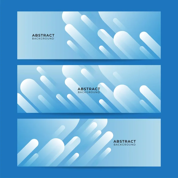 Vektor Abstraktes Grafisches Design Banner Muster Hintergrundvorlage Blauer Abstrakter Banner — Stockvektor