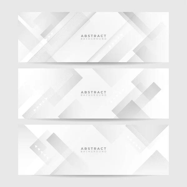 Vektor Abstraktes Grafisches Design Banner Muster Hintergrundvorlage Weiße Abstrakte Banner — Stockvektor