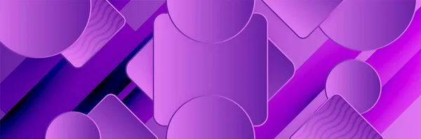 Modelo Fundo Padrão Banner Design Gráfico Abstrato Vetorial Roxo Violeta —  Vetores de Stock