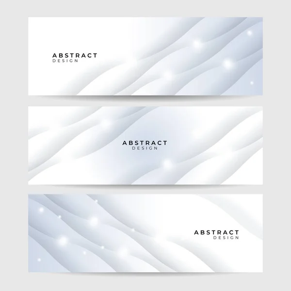 Vector Abstract Graphic Design Banner Pattern Background Template White Abstract — Stock Vector