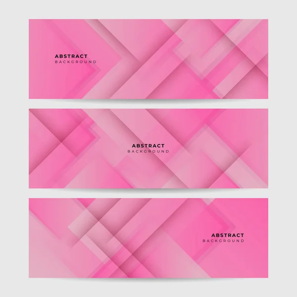 Vektor Abstraktes Grafisches Design Banner Muster Hintergrundvorlage Rosa Abstrakte Banner — Stockvektor