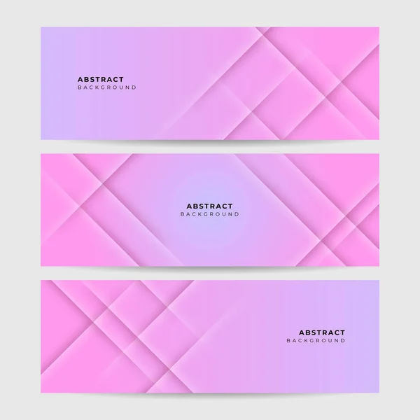 Vektor Abstraktes Grafisches Design Banner Muster Hintergrundvorlage Rosa Abstrakte Banner — Stockvektor