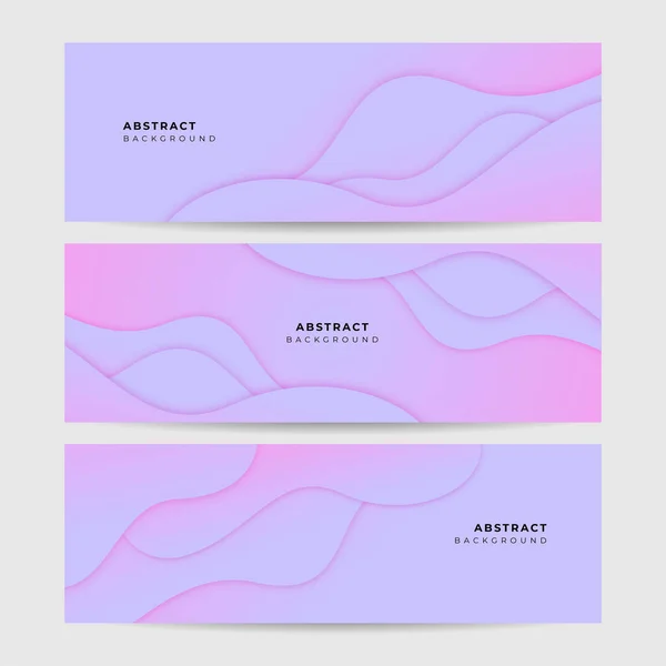 Vektor Abstraktes Grafisches Design Banner Muster Hintergrundvorlage Rosa Abstrakte Banner — Stockvektor