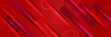 Modern soyut koyu kırmızı turuncu pankart arka planı. ışık çizgisi kırmızı renkli soyut geniş pankart tasarım arkaplanı
