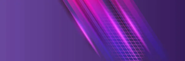 Modern Abstract Dark Purple Blue Orange Banner Background Vector Abstract — Stockvektor