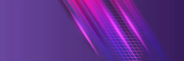 Modern Abstract Dark Purple Blue Orange Banner Background Vector Abstract — Stockvektor