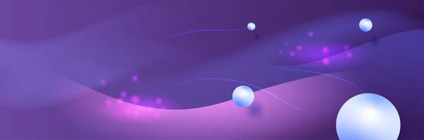 Modern Abstract Dark Purple Blue Orange Banner Background Vector Abstract — 스톡 벡터