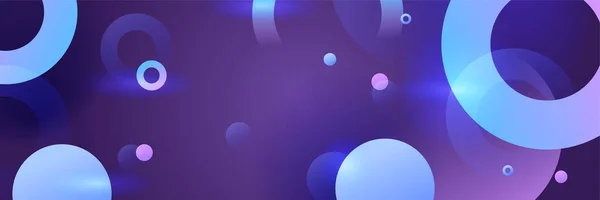 Modern Abstract Dark Purple Blue Orange Banner Background Vector Abstract — Image vectorielle