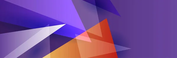 Modern Abstract Dark Purple Blue Orange Banner Background Vector Abstract — Archivo Imágenes Vectoriales