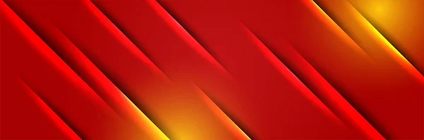 现代抽象的深红色橙色黄色横幅背景 一套渐变浅红色 彩色摘要宽横幅设计背景 — 图库矢量图片