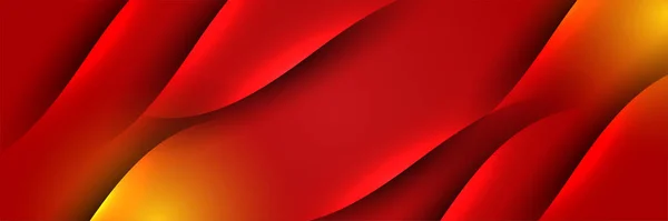 现代抽象的深红色橙色黄色横幅背景 一套渐变浅红色 彩色摘要宽横幅设计背景 — 图库矢量图片
