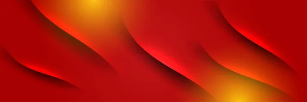 Modern Abstract Dark Red Orange Yellow Banner Background Set Gradient — 스톡 벡터