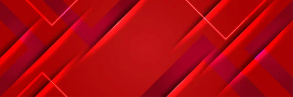 Modern Abstract Dark Red Orange Yellow Banner Background Light Line — Vetor de Stock