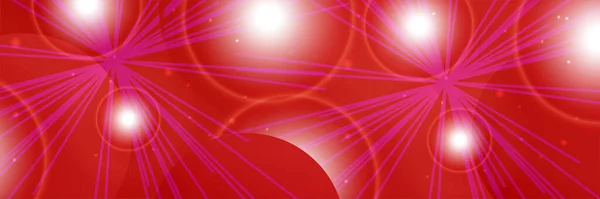 Сучасний Абстрактний Темно Червоно Помаранчевий Жовтий Банерний Фон Світле Коло — стоковий вектор