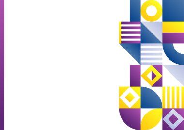 Soyut mavi kırmızı kırmızı turuncu geometrik memphis eğri sunum arkaplanı. Reklam, pazarlama, sunum, kartvizit, broşür, broşür için moda gradyanlar vektör illüstrasyonuName.