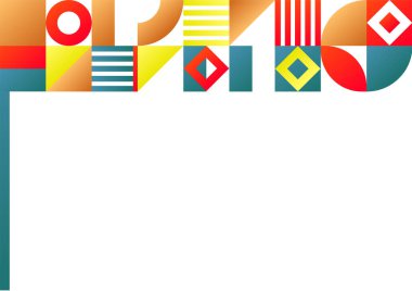 Soyut mavi kırmızı kırmızı turuncu geometrik memphis eğri sunum arkaplanı. Reklam, pazarlama, sunum, kartvizit, broşür, broşür için moda gradyanlar vektör illüstrasyonuName.