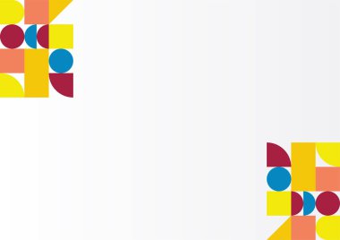 Soyut mavi kırmızı kırmızı turuncu geometrik memphis eğri sunum arkaplanı. Reklam, pazarlama, sunum, kartvizit, broşür, broşür için moda gradyanlar vektör illüstrasyonuName.